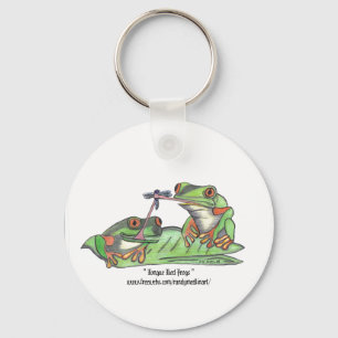 Llavero Keychain de ranas atadas de lengua