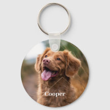 Keychain de recordatorio de foto de Mascota de per