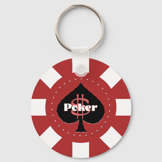 Llavero Keychain de Red Poker (Anverso)