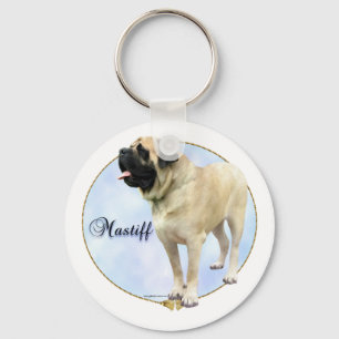Llavero Keychain de retrato de Fawn Mastiff