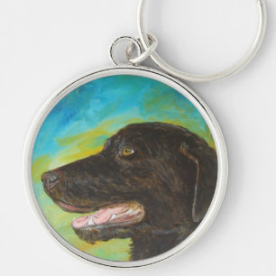 Llavero Keychain de retrato de Mascota de perro de Labrado
