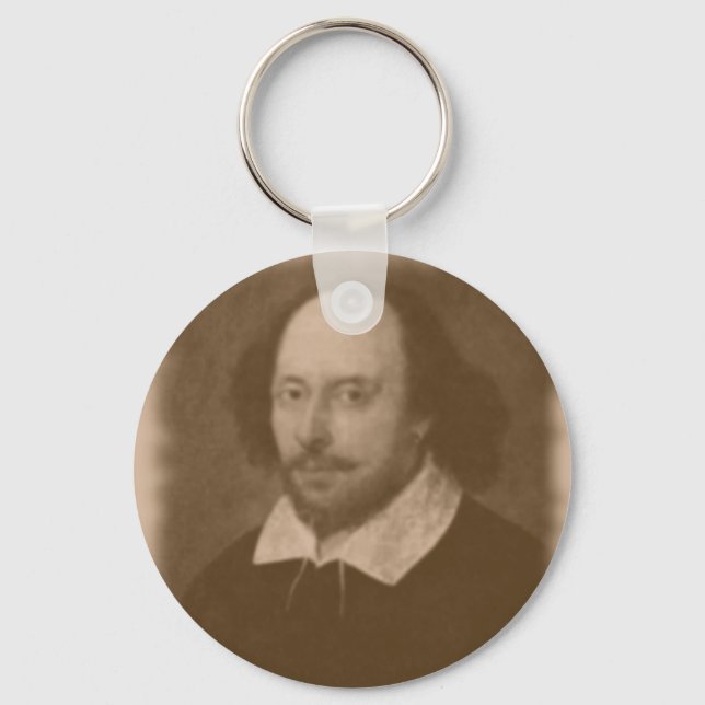 Llavero Keychain de retrato de Shakespeare (Anverso)