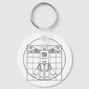 Llavero Keychain de Robot Vitruviano Da Vinci