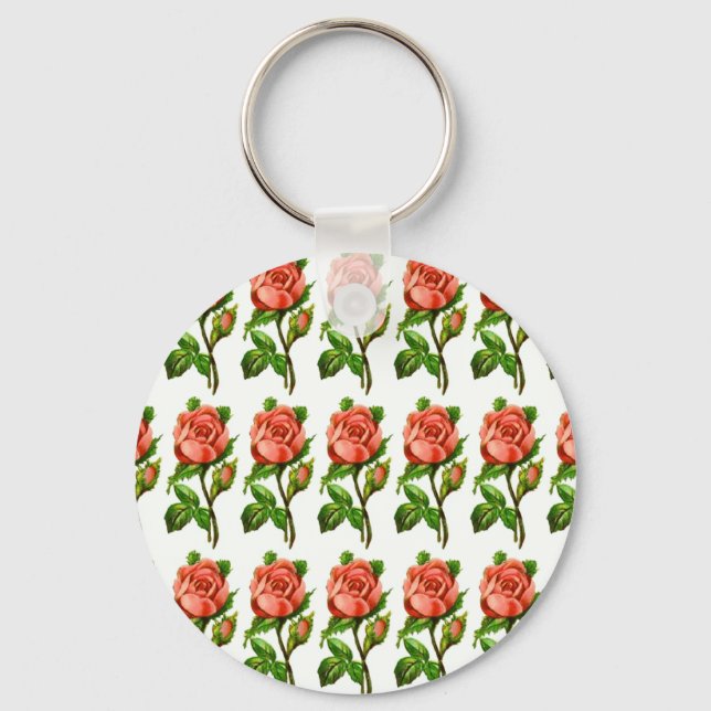 Llavero Keychain de Rosas ingleses de Victoria (Anverso)