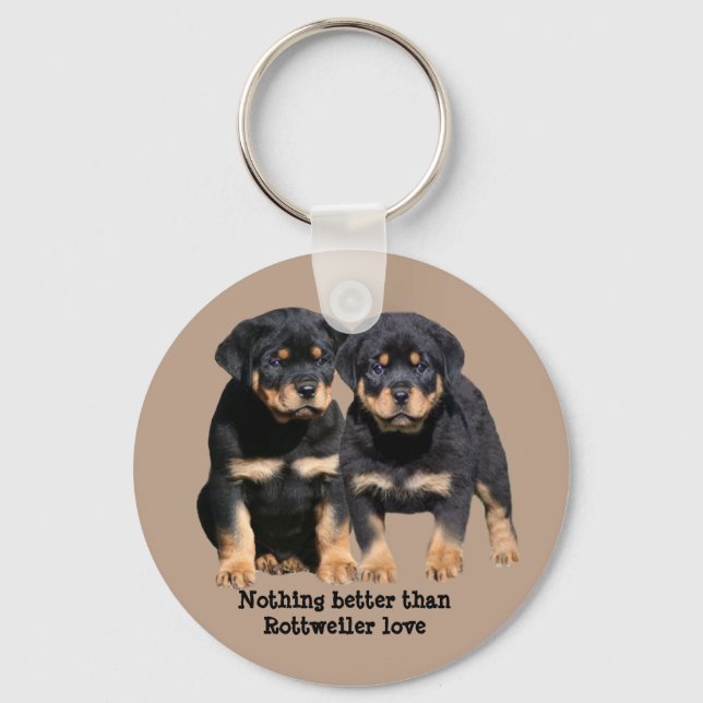 Llavero Keychain de Rottweiler Buddies (Anverso)