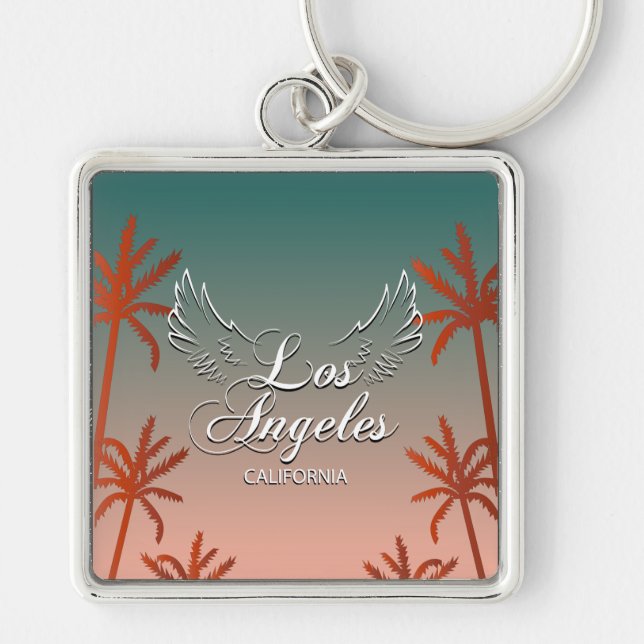 Llavero Keychain de Rótulo de Ciudad del Arte Mundial de L (Frente)