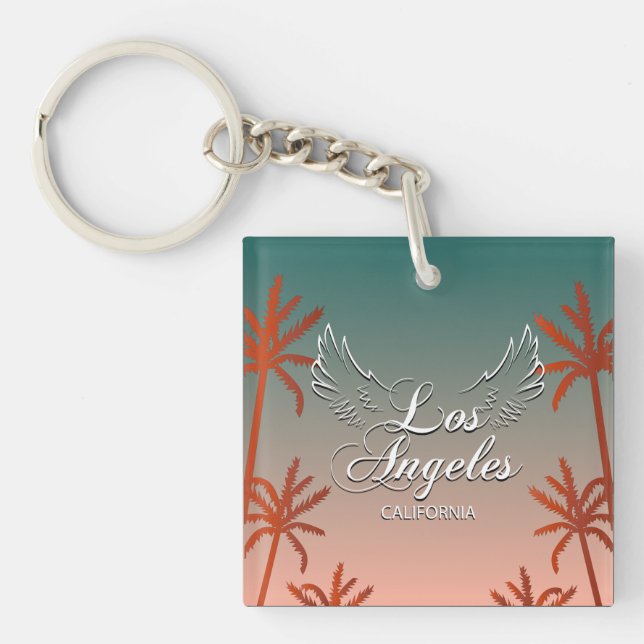 Llavero Keychain de Rótulo de Ciudad del Arte Mundial de L (Frente)