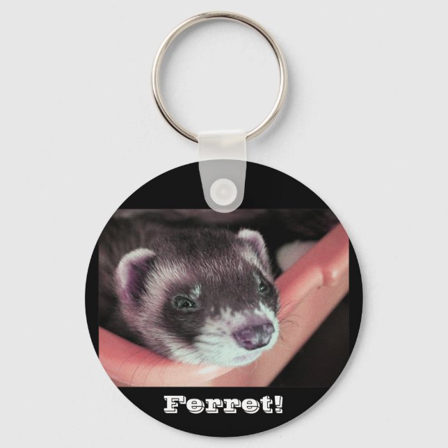 Llavero Keychain de Sable Ferret (Anverso)