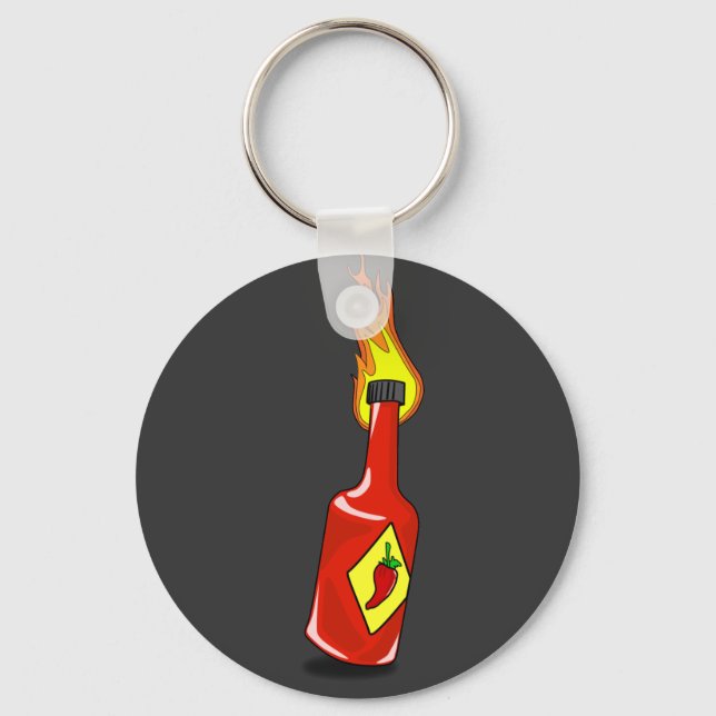 Llavero Keychain de Salsa Caliente personalizado (Anverso)