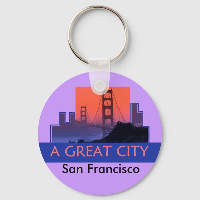 Llavero Keychain de SAN FRANCISCO (Anverso)