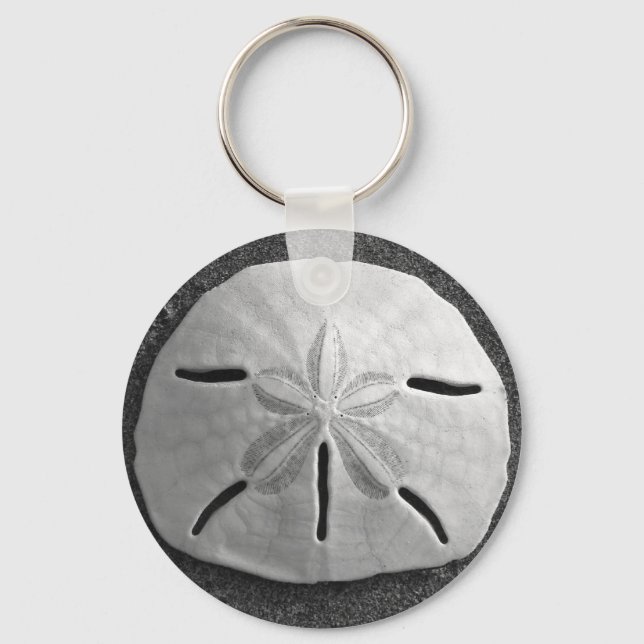 Llavero Keychain de Sand Dollar Sea Shell Ocean Beach (Anverso)