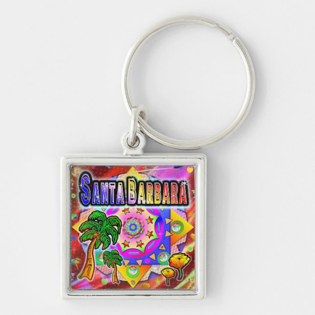 Llavero Keychain de Santa Bárbara Tropical (Frente)