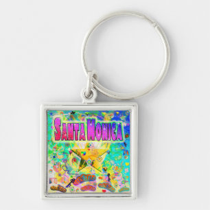 Llavero Keychain de Santa Mónica Tropical