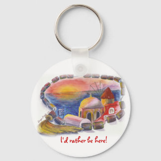 Llavero Keychain de Santorini