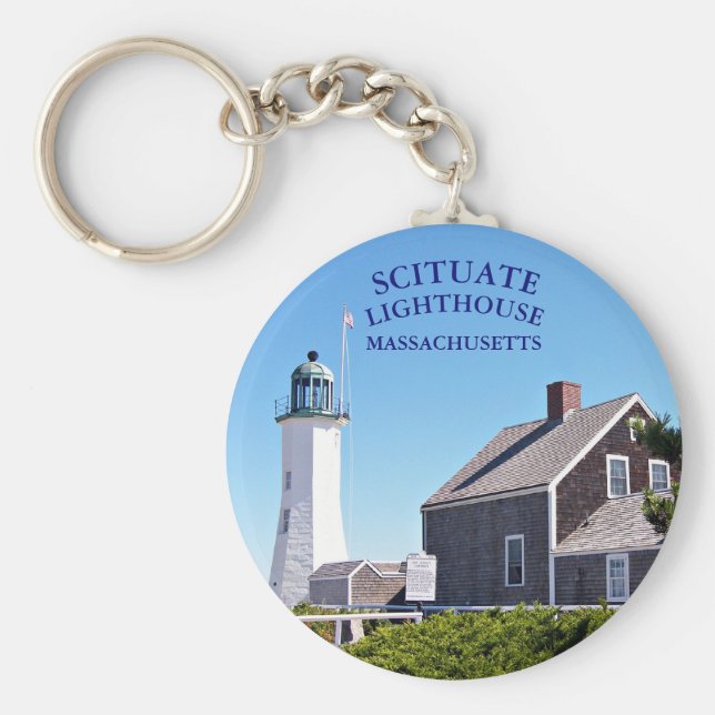 Llavero Keychain de Scituate Lighthouse Massachusetts (Frente)