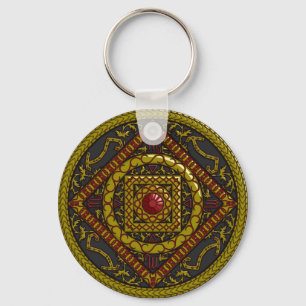 Llavero Keychain de Scorpio Mandala