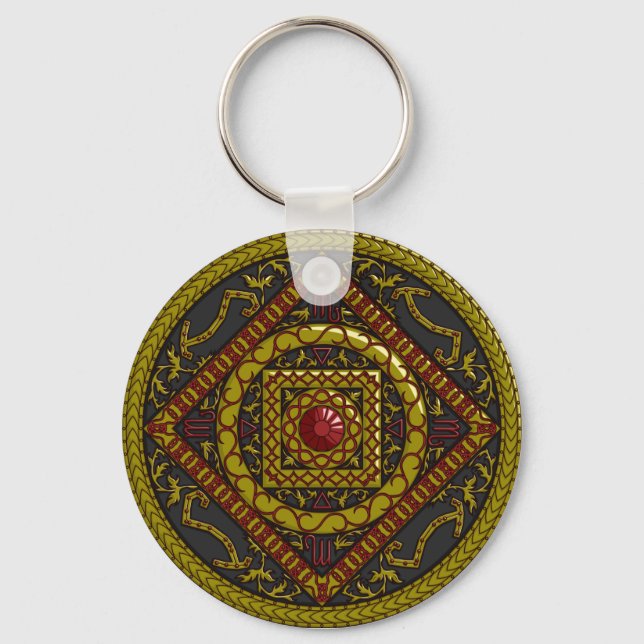 Llavero Keychain de Scorpio Mandala (Anverso)