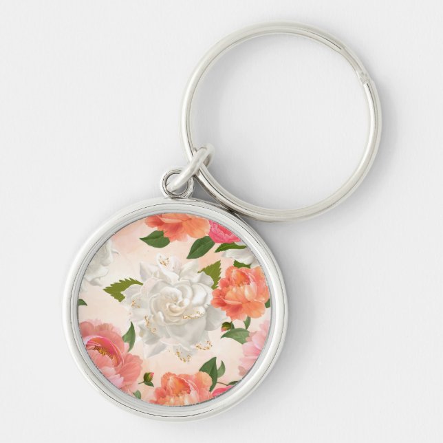 Llavero Keychain de semillas de mostaza, flores secas real (Frente)