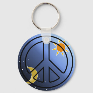 Llavero Keychain de signo de paz