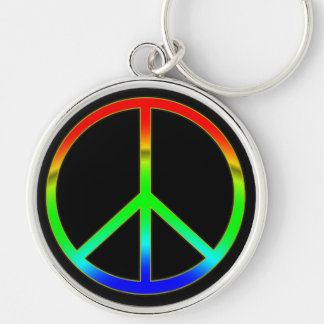 Llavero Keychain de signo de paz de Groovy