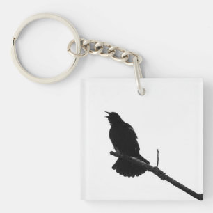 Llavero Keychain de Silhouette de Bird Call