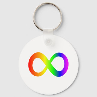 Llavero Keychain de símbolo de infinito autismo