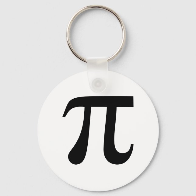 Llavero Keychain de símbolo de matemáticas de Pi (Anverso)