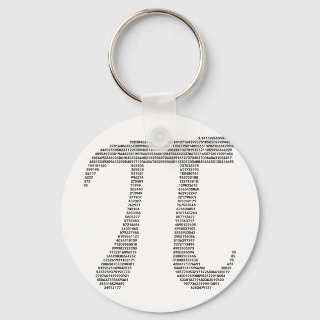 Llavero Keychain de símbolo de Pi (Anverso)