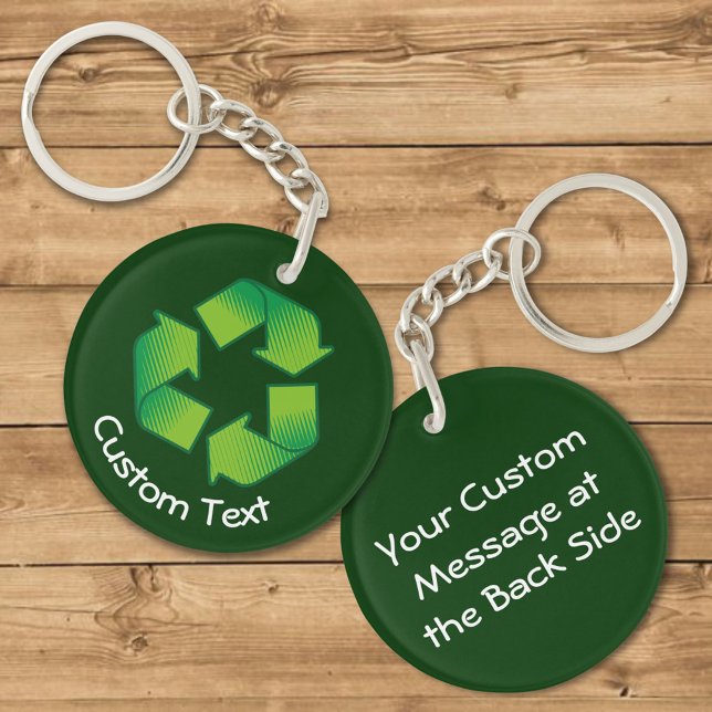 Llavero Keychain de símbolo de reciclaje (Subido por el creador)