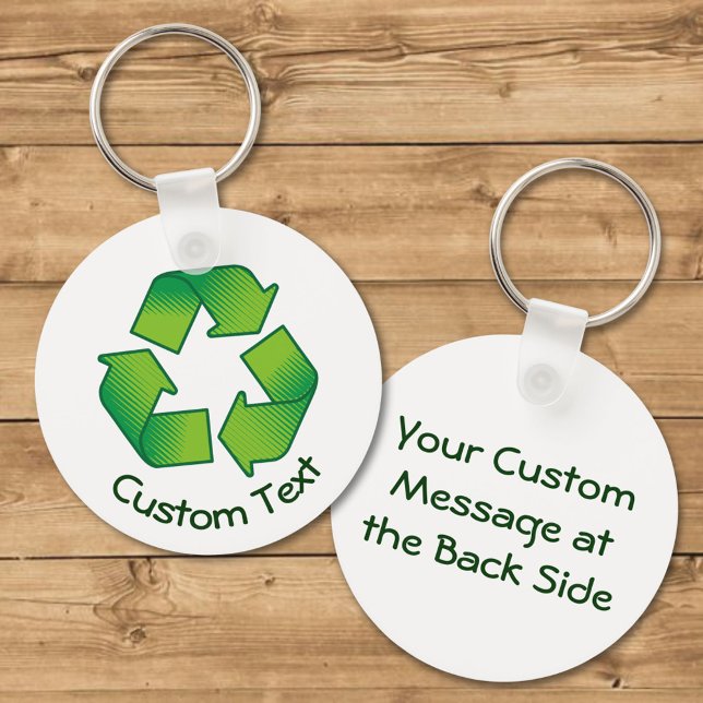 Llavero Keychain de símbolo de reciclaje (Subido por el creador)