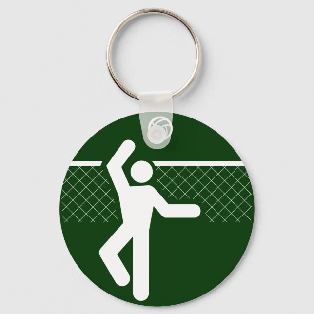 Llavero Keychain de símbolo de voleibol (Anverso)