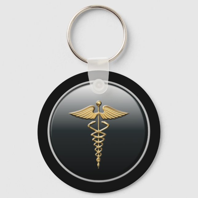 Llavero Keychain de símbolo del médico (Anverso)
