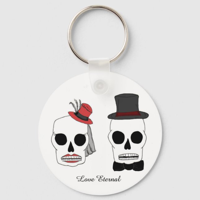 Llavero Keychain de Skellies boda (Anverso)