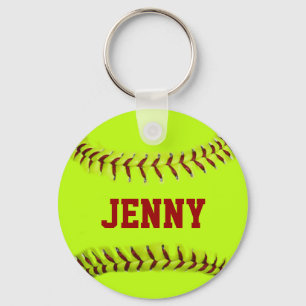 Llavero Keychain de Softball personalizado