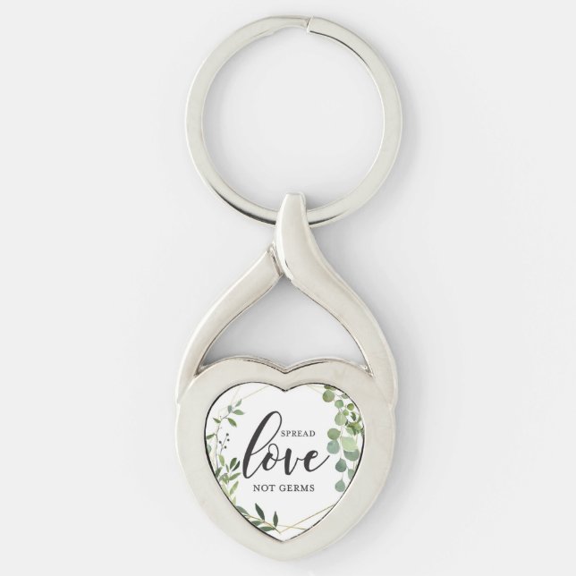 Llavero Keychain de Spread Love Not Germs (Anverso)
