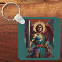 Llavero Keychain de St Michael Archangel - Regalo católico