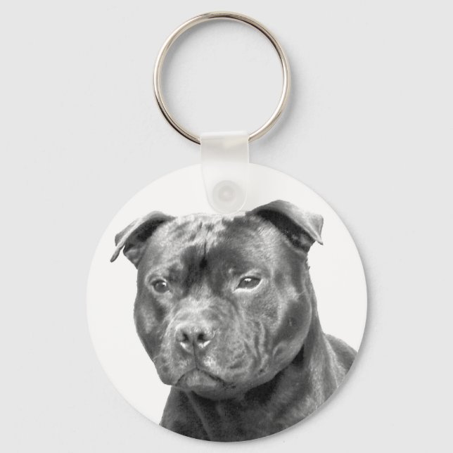 Llavero Keychain de Staffordshire Bull Terrier (Anverso)