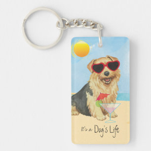 Llavero Keychain de Summer Norfolk Terrier