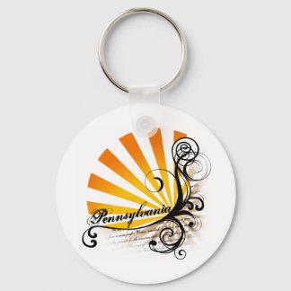 Llavero Keychain de Sunny Floral Graphic Pennsylvania