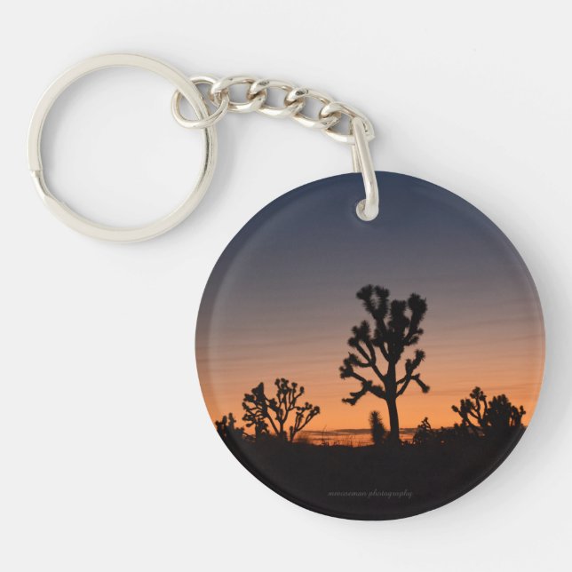 Llavero Keychain de Sunset Joshua Trees (Frente)