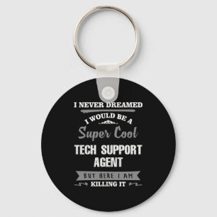 Llavero Keychain de Super Guay Tech Support Agent