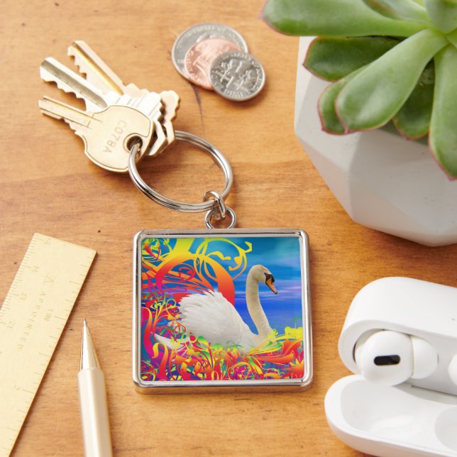 Llavero Keychain de Swan Nest (Escritorio )