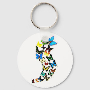 Llavero Keychain de Swirl de mariposa