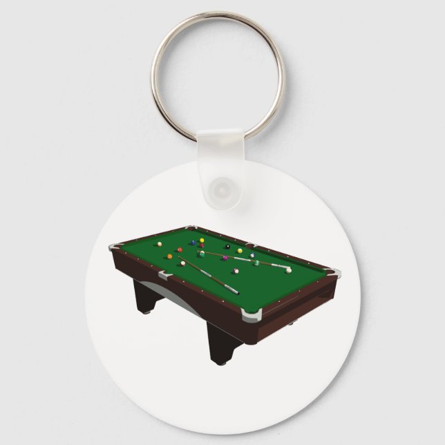 Llavero Keychain de tabla de Pool (Anverso)