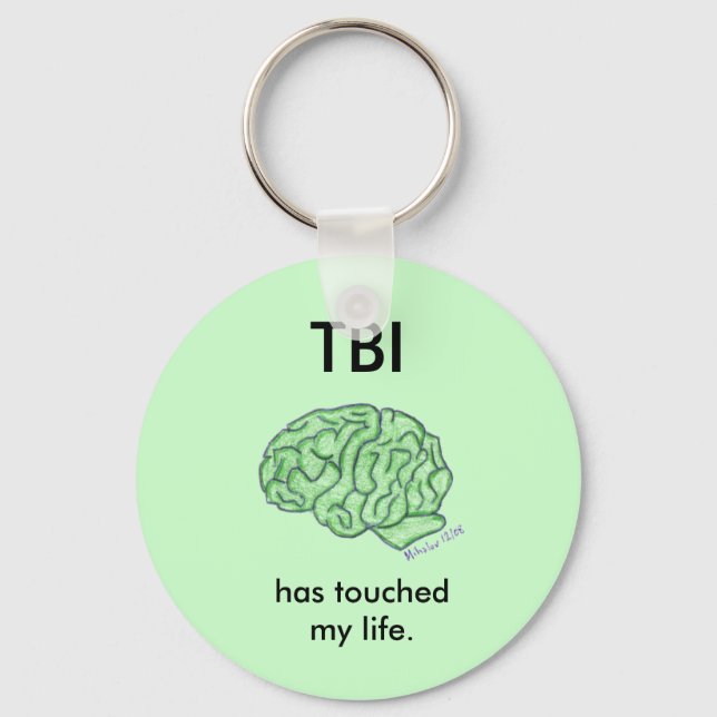 Llavero Keychain de "TBI ha tocado mi vida" (Anverso)
