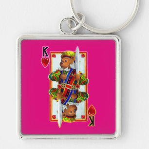 Llavero Keychain de Teddy Bear King of Hearts