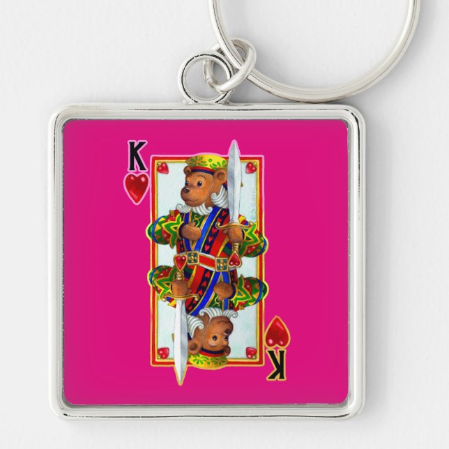 Llavero Keychain de Teddy Bear King of Hearts (Frente)