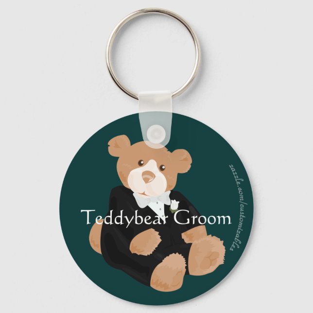 Llavero Keychain de Teddybear Groom (Anverso)