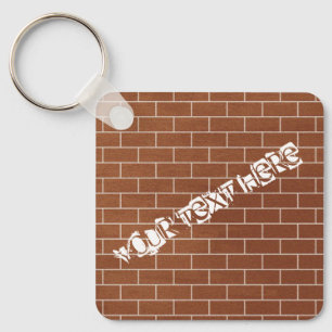 Llavero Keychain de texto personalizado - Una pared de lad