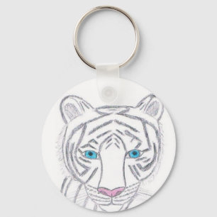 Llavero Keychain de tigres blancos por KellyMDesigns